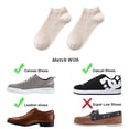 thumbnail image 3 of Men No Show Socks 8 Pairs Invisible Cotton Socks Non Slip Short Socks Comfortable and breathable, 3 of 5