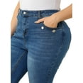 thumbnail image 6 of Agnes Orinda Women's Plus Size Mid Rise Stretchy Skinny Jeans Legging, 6 of 6