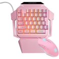 thumbnail image 1 of One Handed Gaming Keyboard and Mouse Combination Mini Wired RGB Backlit WD.WDQZL Hogar, 1 of 1