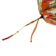 thumbnail image 6 of Jordan Manufacturing 72" x 22" Zion Granola Red and Orange Stripe and Marcia Granola Floral Reversible Rectangular Outdoor Chaise Lounge Cushion with Ties and Hanger Loop, 6 of 14