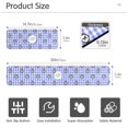 thumbnail image 3 of Yayeee Faucet Mat for Kitchen Sink 30" Diatomite Long Splash Guard Pad, Blue Plaid Horse Pattern, 3 of 7