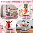 thumbnail image 6 of LIZEVINC 36" Trampoline Indoor Trampoline with Handle,Pink, 6 of 6
