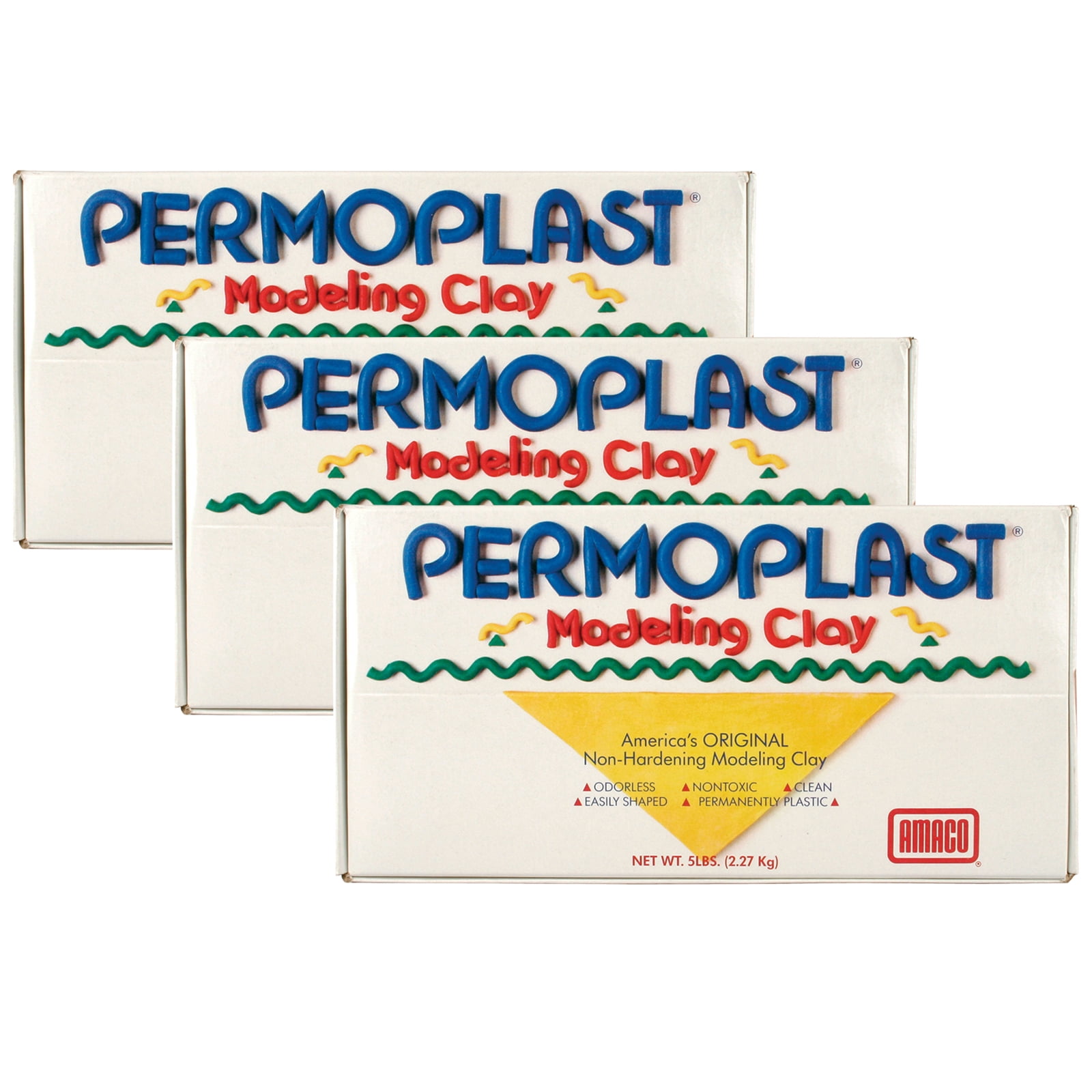 Oil Based 10 lbs. Amaco Permoplast Modeling Clay Re-Usable 