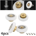 thumbnail image 3 of 4Pcs Shower Room Pulley Bathroom Sliding Glass Door Wheels Nylon Copper Roller, 3 of 4