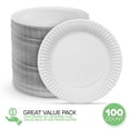 thumbnail image 2 of Platos de Papel Blancos Stock Your Home 6 Pulgadas Paquete de 100, 2 of 7