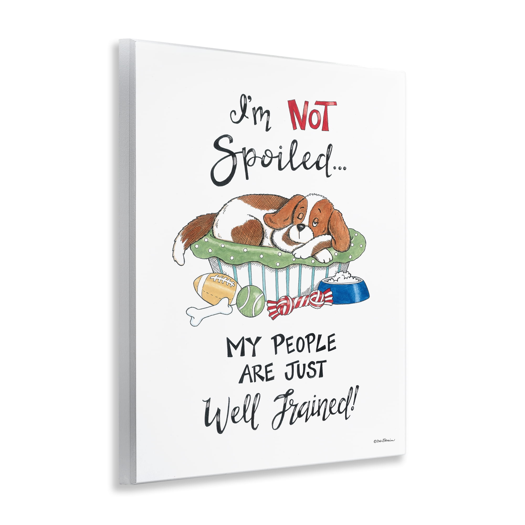 Stupell Industries Not Spoiled Well Trained Animals Painting Unframed Art Print Wall Art, 11 x 14