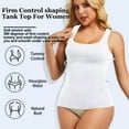 thumbnail image 2 of MISS COCOLI Women Wide Strap Tummy Control Slimming Underwear Cami Tops Square Neck Abdomen Compression Shapewear Vest, 2 of 6