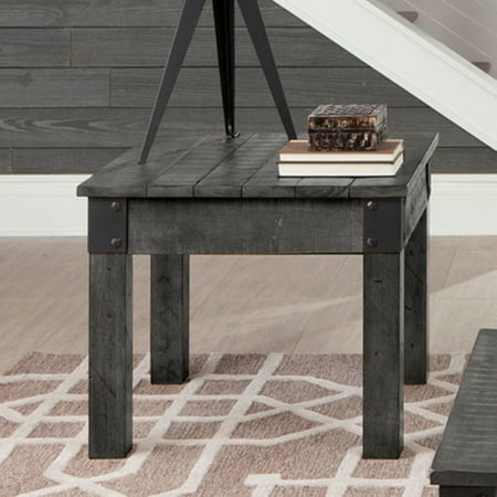 Coaster Company End Table Rustic Grey Coaster Company End Table Rustic Grey