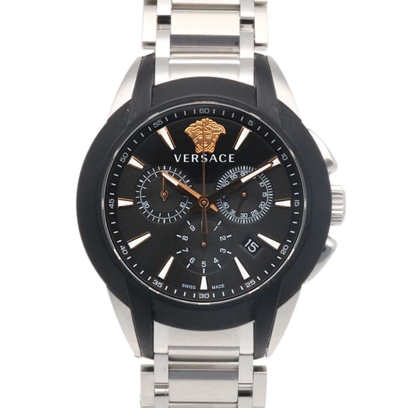 Pre-Owned Versace Men's Stainless Steel VEM8 Quartz Chronograph Watch (Good)