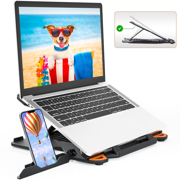 Rotatable Laptop Stand for 1017" Laptops, TopMate Adjustable Height