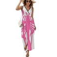thumbnail image 2 of Pink Lobster Dress Fashion Boho Beach Long Dresses Female Party Printed Maxi Dress, 2 of 9