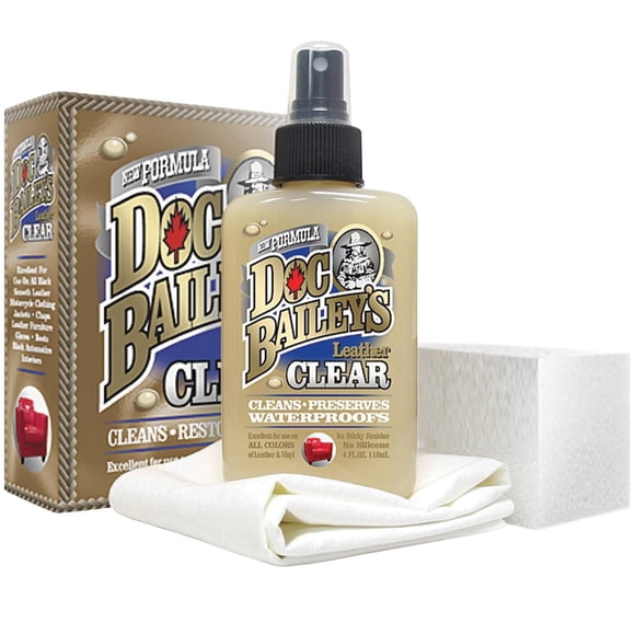 Kit de cuidado de cuero Doc Baileys Clear Formula para cualquier color