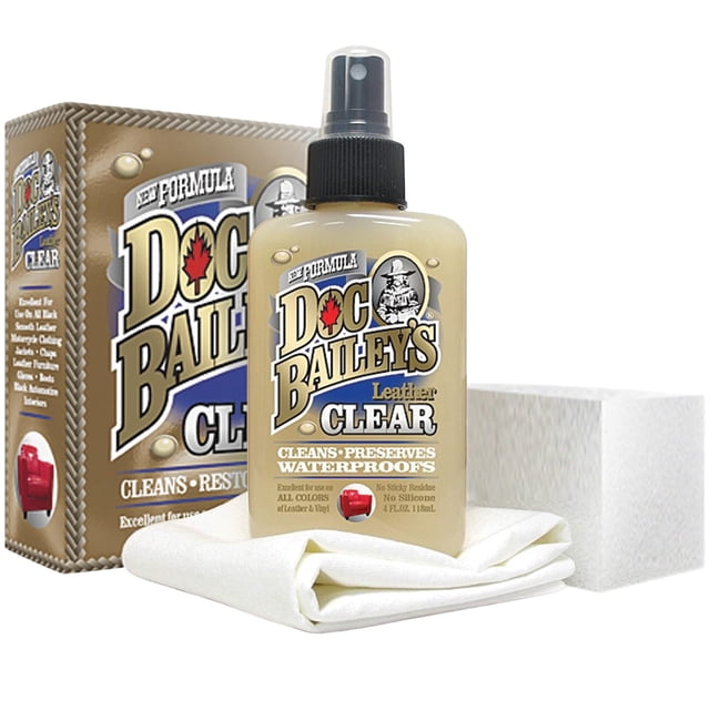 Kit de cuidado de cuero Doc Baileys Clear Formula para cualquier color