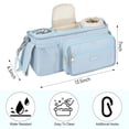 thumbnail image 6 of Universal Stroller Organizer with Insulated Cup Holders,Large Capacity Non-Slip Stroller Caddy Bag Fits for Uppababy/Doona/Jogger/Britax/Mompush/BoB with Anti-Sag Hard Bottom and Wet Wipes Pocket, 6 of 7