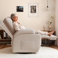 thumbnail image 2 of Furmax 360° Swivel Rocking Chair Power Massage Recliner With nursing Needs Oversized Furniture For Living Room,Beige, 2 of 7