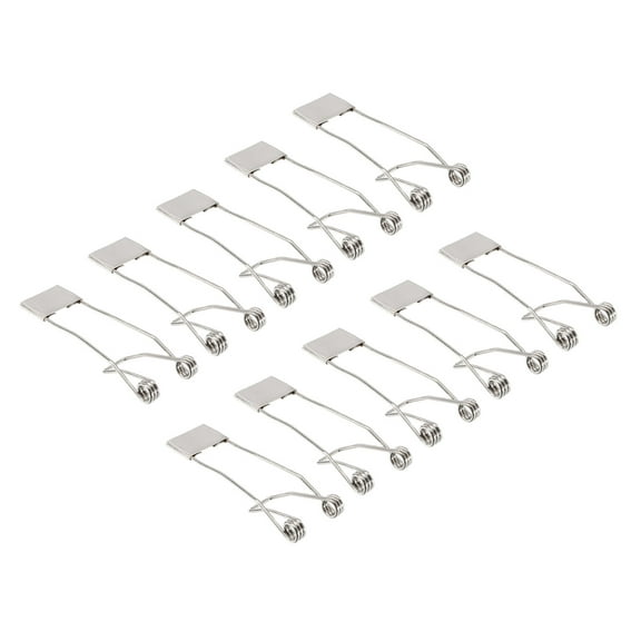 Uxcell 53x19mm Fix Clamps for Ceiling Lamp Recessed Light Downlight Spring Clips 12 Pack