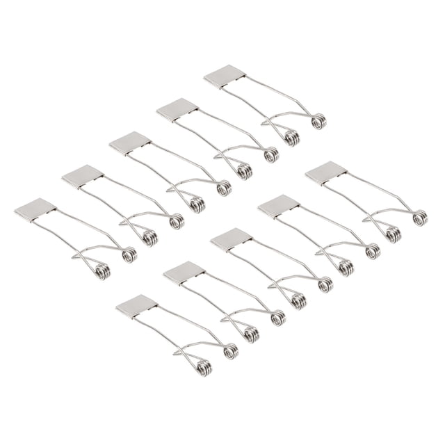 Unique Bargains 53x19mm Fix Clamps for Ceiling Lamp Recessed Light Downlight Spring Clips 20 Pack