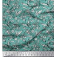 thumbnail image 1 of Soimoi Satin Silk Fabric Leaves & Floral Block Decor Fabric Printed Yard 42 Inch Wide, 1 of 3
