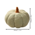 thumbnail image 3 of Pumpkin Plush Pillow 7.1in Soft Boucle Fluffy Throw Pillow for Thanksgiving Sofa Bed Decor, 1 Pack, 3 of 6