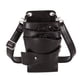 thumbnail image 1 of Bolsa de tijera de peluquería Yuyangstore Soporte de gancho extraíble de cuero PU Riñonera ligera y compacta Negro, 1 of 8