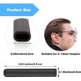 thumbnail image 2 of GIXUSIL Silicone Glasses Ear Grip, Comfort Non Slip Glasses Ear Grippers, Glasses Ear Cushion, Eyeglass Temple Tips Sleeves Anti Slip Eyeglass Ear Pads for Sunglasses (5 Pairs, Black), 2 of 7