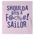 thumbnail image 2 of 9 Crowns Tees Mens Womens Shoulda Been a Sailor Funny Cursing T-Shirt (Juniors Pink, 3X-Large), 2 of 4
