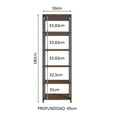 thumbnail image 3 of Closet Valencia 59cm Marrón/Negro Madesa, 3 of 10