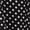 Black, variant on AURA Polka Dot Maxi Dress S-XXL High Waist Tie Belt A Line Dress