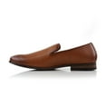 thumbnail image 3 of Ferro Aldo Clyde MFA19672 Minimalist Plain Toe Wholecut Penny Loafers, in Cognac, Men's Size 9.5, 3 of 8