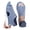 Blue, variant on Women Walking Sandals Open Toe Mesh Beach Hiking Slide Shoes Memory Foam Slingback Summer Casual Sandal for Travel Beige Size 6