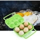 thumbnail image 1 of Contenedor de Plástico Portátil para 6 Huevos onlyliua Caja de Almacenamiento Plegable con Asa, 1 of 2