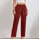 thumbnail image 4 of Karight Womens Casual Cotton Tapered Capri Cargo Pants Loose Elastic Waist Ankle Cropped Trouser with Pockets, 4 of 8