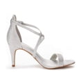 thumbnail image 3 of Sandalia DREAM PAIRS Dolce Plata con Brillo y Tacón Abierto 7.5, 3 of 7