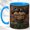 Blue, variant on Rustic Rain Cloud Face Coffee Mug, Moody Weather Mug, Ceramic 11 oz