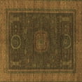 thumbnail image 1 of Ahgly Company Indoor Square Oriental Brown Modern Area Rugs, 6' Square, 1 of 4