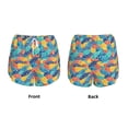 thumbnail image 3 of Gukieu Colorful Fish 1 Print Women's Sports Shorts with Drawstring Elastic Waistband for Running, Yoga, Fitness-XX-Large, 3 of 7