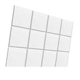 thumbnail image 4 of 12 paneles acústicos insonorizados para pared, diseño cuadrado autoadhesivo único. blanco pegajoso, 4 of 9