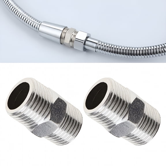 HIBIBUD 2026 New 2Pcs Shower Hose Extension Pipe Universal Hose Extender for Bathroom,Shower Stall,Bathtub,Water Pipe Connection,Home Shower Setup