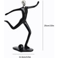 thumbnail image 2 of Decorative Objects Black Sports Sports Abstract Sculpture Unique Sculpture Modern Statue, 2 of 3