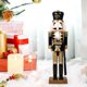 thumbnail image 2 of Christmas tradicional nuez cuclillo figura de escritorio estatua de cascanueces, 2 of 6