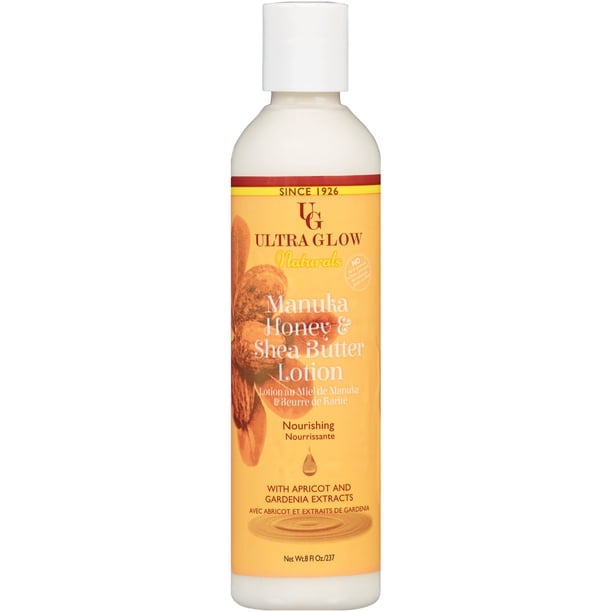 Ultra Glow Naturals Manuka Honey & Shea Butter Lotion 8 fl. oz. Bottle