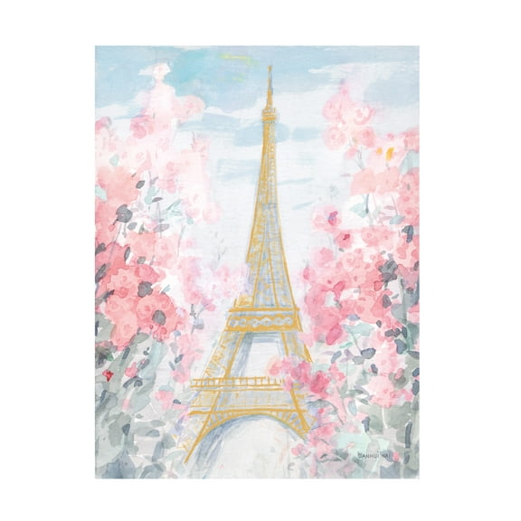 Danhui Nai 'Pastel Paris III' Canvas Art