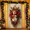thumbnail image 1 of Uuowzo Christmas Door Cover Holiday Decoration Door Cover Holiday Party Ambiance Background Cloth Indoor Outdoor Christmas Decorations, B, 1 of 6