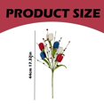 thumbnail image 3 of Goowood Red White Blue Patriotic Berry Stems Artificial Flowers for 4th of July Independence Day Memorial Day Home Decor Vase Arrangement, 3 of 9