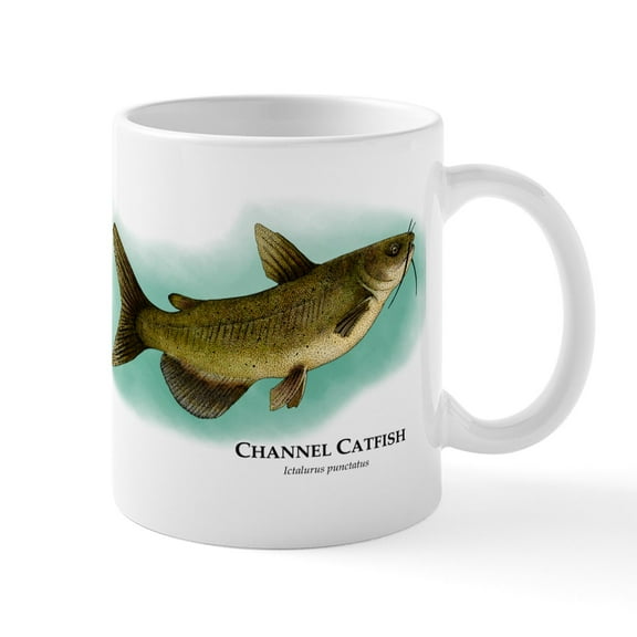 CafePress - Channel Catfish Mug - 11 oz Ceramic Mug - Novelty Coffee Tea Cup