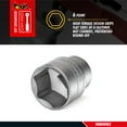 thumbnail image 3 of Teng Tools 13MM 1/2 Inch Drive 6 Point Metric Shallow Chrome Vanadium Socket | Mechanic Tool | Hand Tool - M1205136-C, 3 of 7