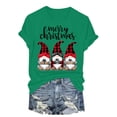 thumbnail image 6 of Towmus Women Christmas Shirt Fall Graphic Crew Neck Tee Shirt Casual Summer Tops Short Sleeve Clothes, 6 of 6