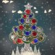 thumbnail image 5 of Wabjtam 1 broche de cristal vintage para mujer de Navidad, broche navideño para árbol de Navidad, 5 of 5