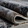 thumbnail image 4 of Ladole Rugs Everest Collection Tayrona Abstract Contemporary Style Smooth Area Rug Carpet for Dining Room, Bedroom, Living Room in Black-Grey, 7x10(6'5" x 9'5", 200cm x 290cm), 4 of 4