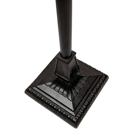 HomeRoots 62" Brown Two Light Traditional Shaped Floor Lamp